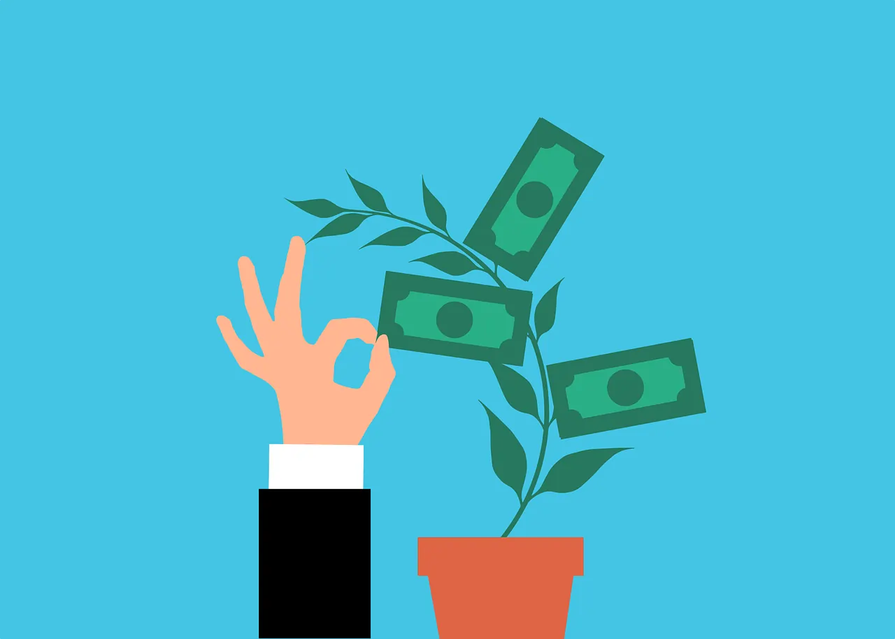 A money tree depicting earning passive income